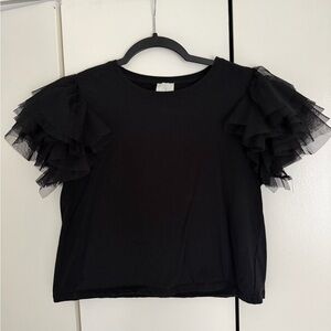 Joie Elegant Black V-Neck Top